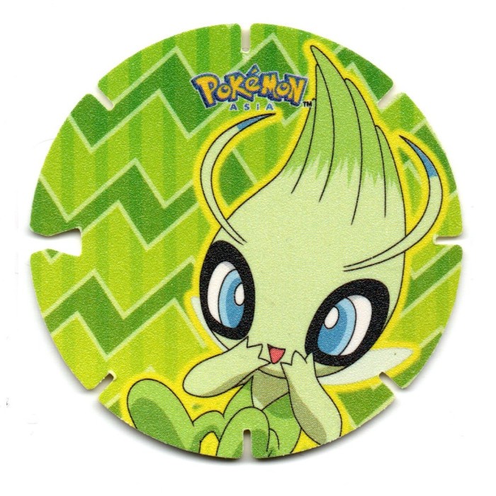 Koin Pokemon Tazos 43 Celebi Chiki Balls