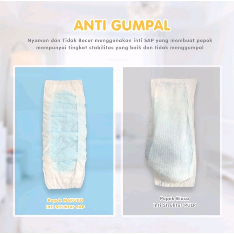 Makuku Air Diaper Slim Tape &amp; Pants NB S M L XL XXL Popok Makuku Tape &amp; Pants (Tersedia varian ukuran)