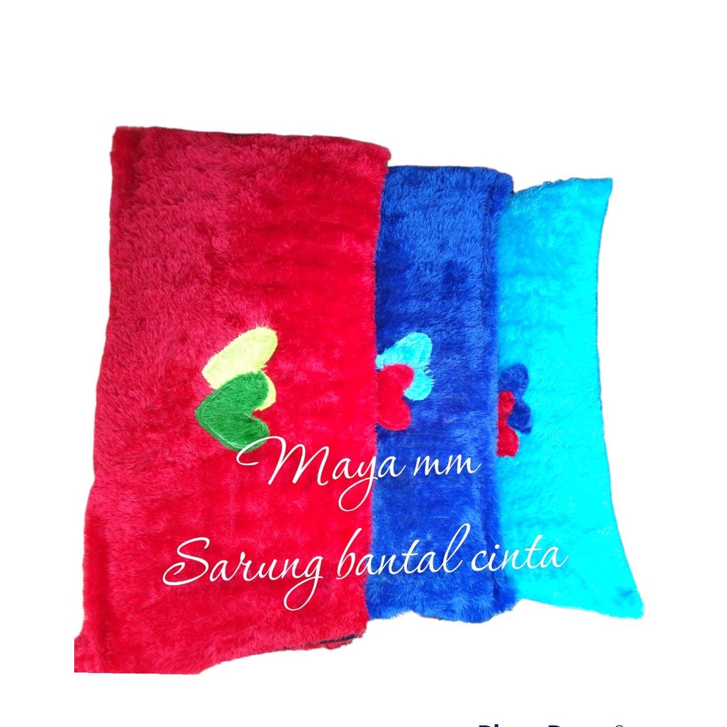Sarung Bantal Cinta Jumbo 50x100 Bulu Rasfur