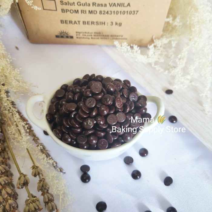 

LAGIE Choco Chip Chips Chocolate Chip Chips Setengah Bulat 1 KG Repack