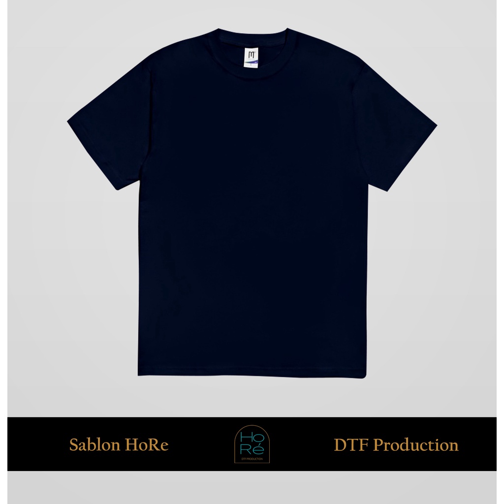 Kaos Polos Cotton Combed 24S Merchons / Merchcons Premium Navy Blue