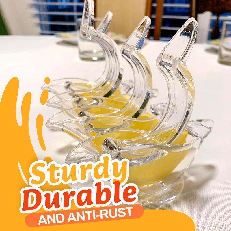 ღ Manual Lemon Klip Tangan Akrilik Transparan Buah Juicer Tekanan Delima Lemon Pemeras Orange Rumah Dapur Gadget Jus Alat