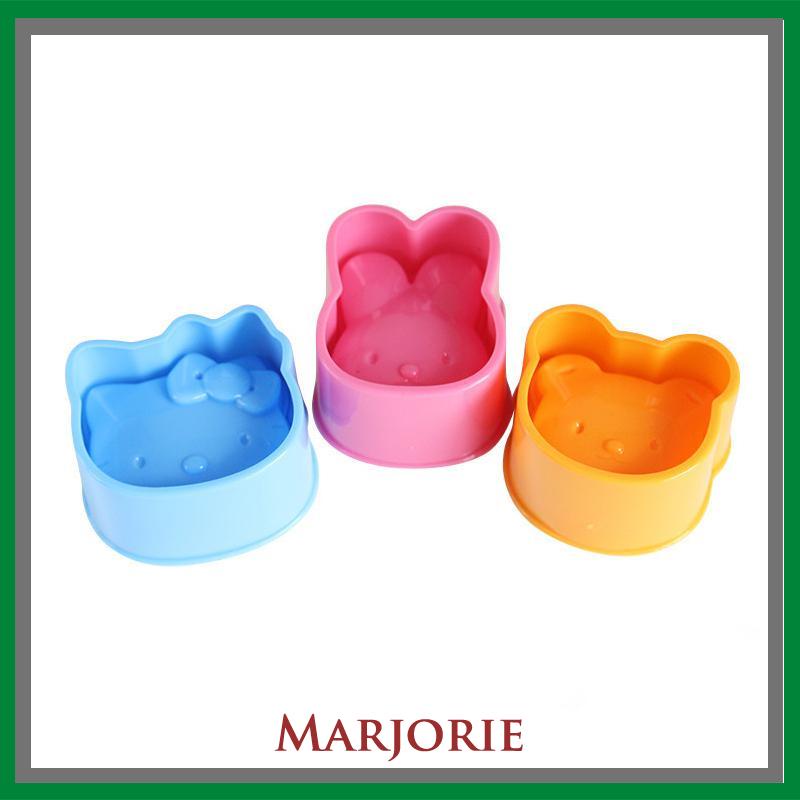 Cetakan Nasi Bola Rice Mold Cetakan Nasi Dengan 3 Motif Lucu Bola Shake-MJD