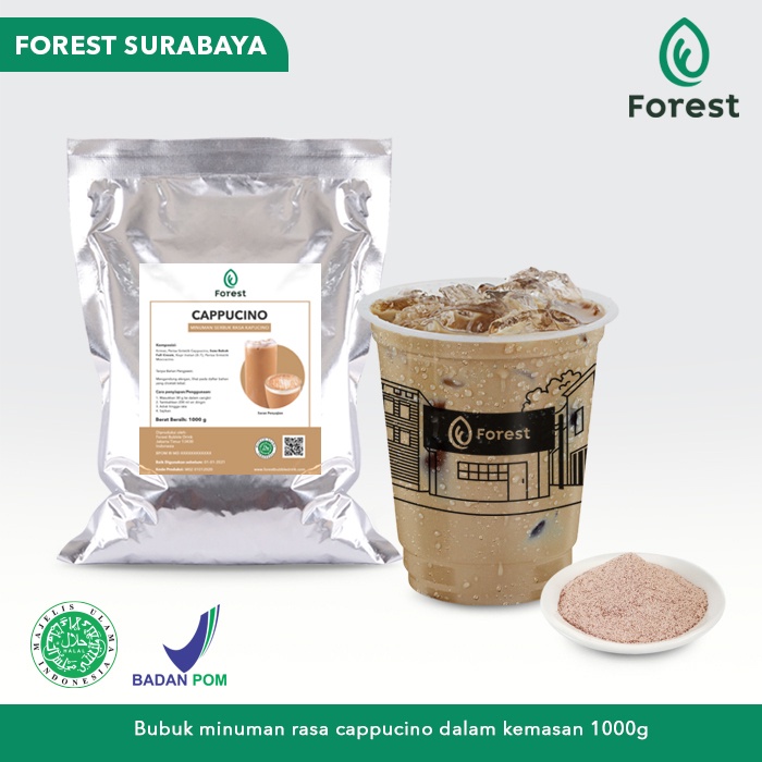 

Bubuk Minuman Rasa Cappucino Powder 1kg - FOREST Beverage Surabaya