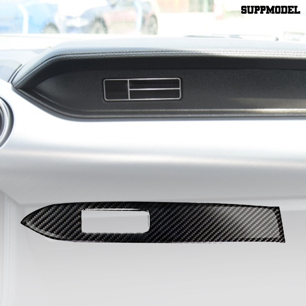 Sm - Stiker Cover Panel Dashboard 3D Carbon Fiber Dapat Dipakai Ulang Untuk Mustang 2015-2019