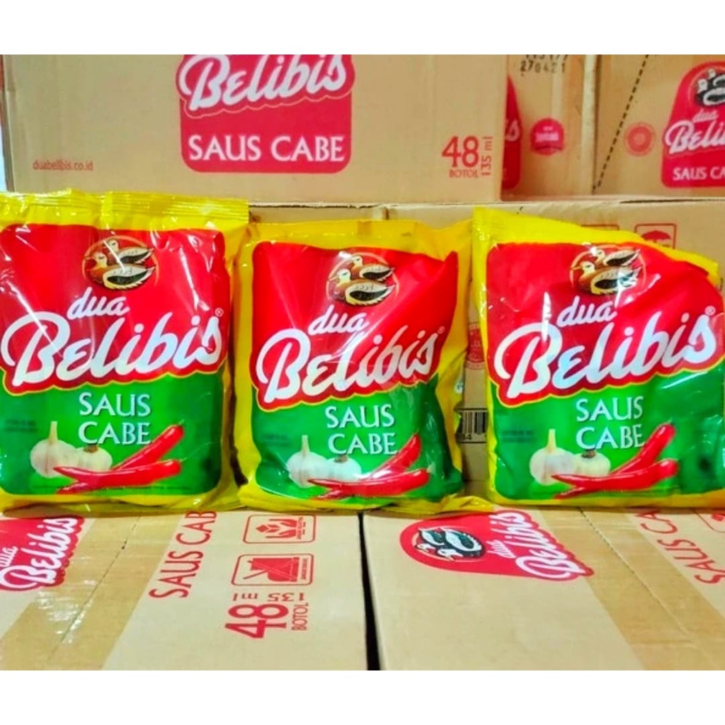 

Saus Sambal Sachet / Saus Cabe Sachet Dua Belibis isi 24 sachet