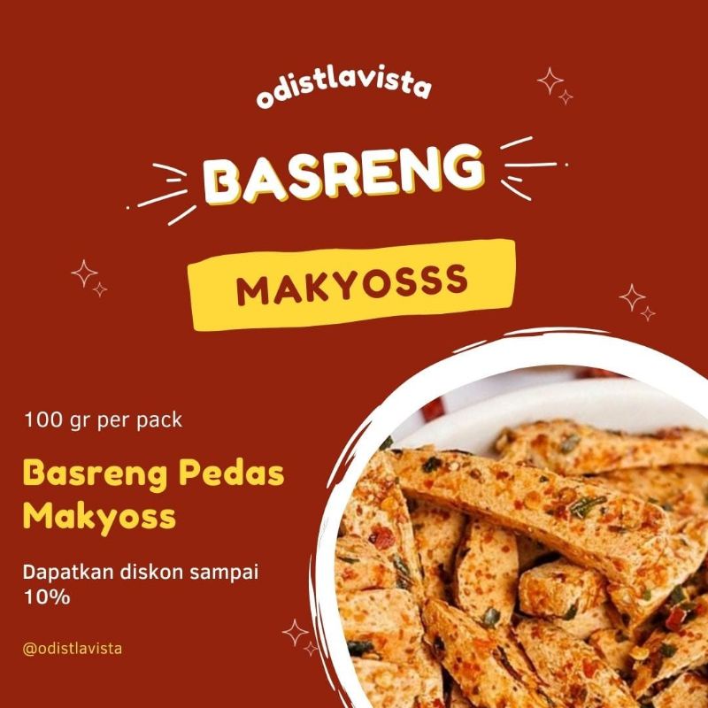 

Basreng Ikan Pedas Makyoss