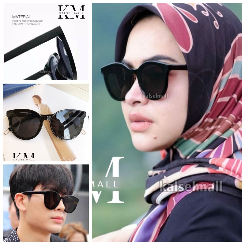 Kacamata Hitam Pria Wanita Anti Radiasi UV Matahari Fashion Sunglasses Eyewear Kaca Mata Artis Selebgram Artis Bella Andin Nagita Couple Pasangan Copel Keren Oval Bulat Kotak Lonjong Metal Cewek Cowok Banjarbaru Martapura Banjarmasin KCH31