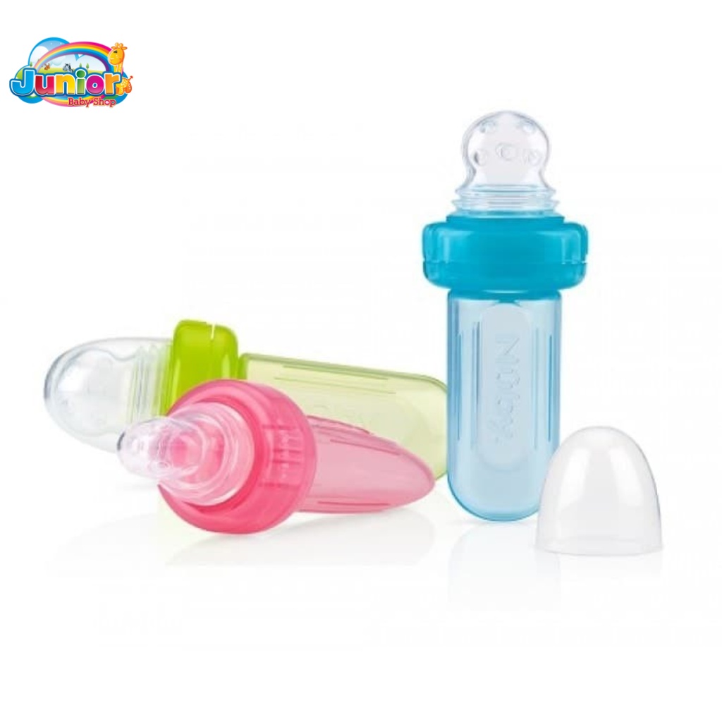 Nuby Mini Squeeze Feeder with Case (Blue)