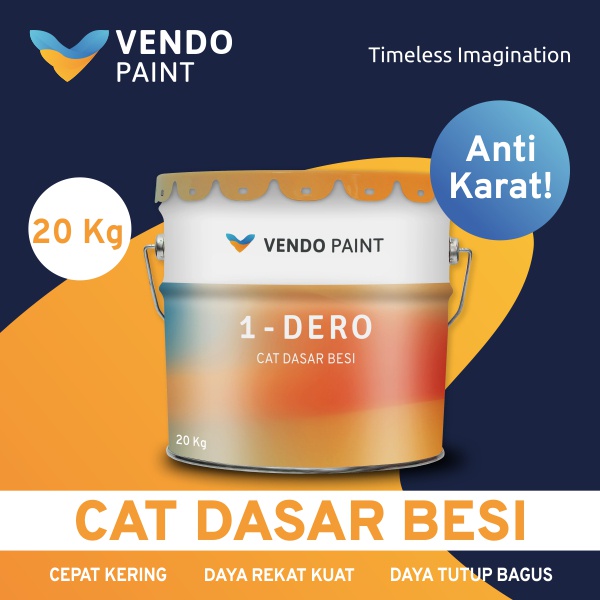 

Vendopaint Cat Dasar Besi /Cat Meni Besi 1-DERO 20kg - Ekonomis Murah