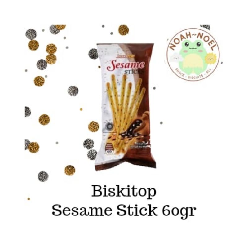 

NN - BISKITOP Sesame Stick 50gr Biskuit stik rasa wijen Cemilan anak enak dan gurih