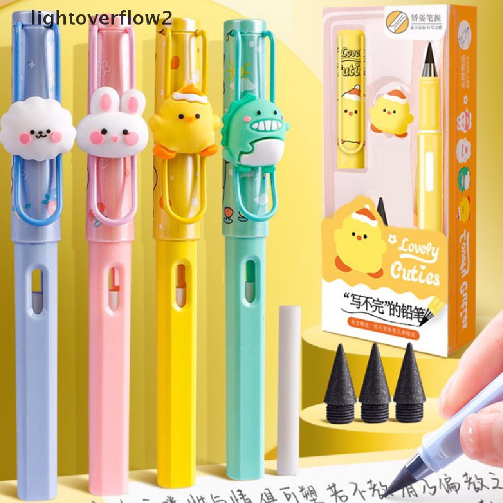 (lightoverflow2) 5pcs / Set Pensil Gambar / Sketsa Desain Binatang Lucu