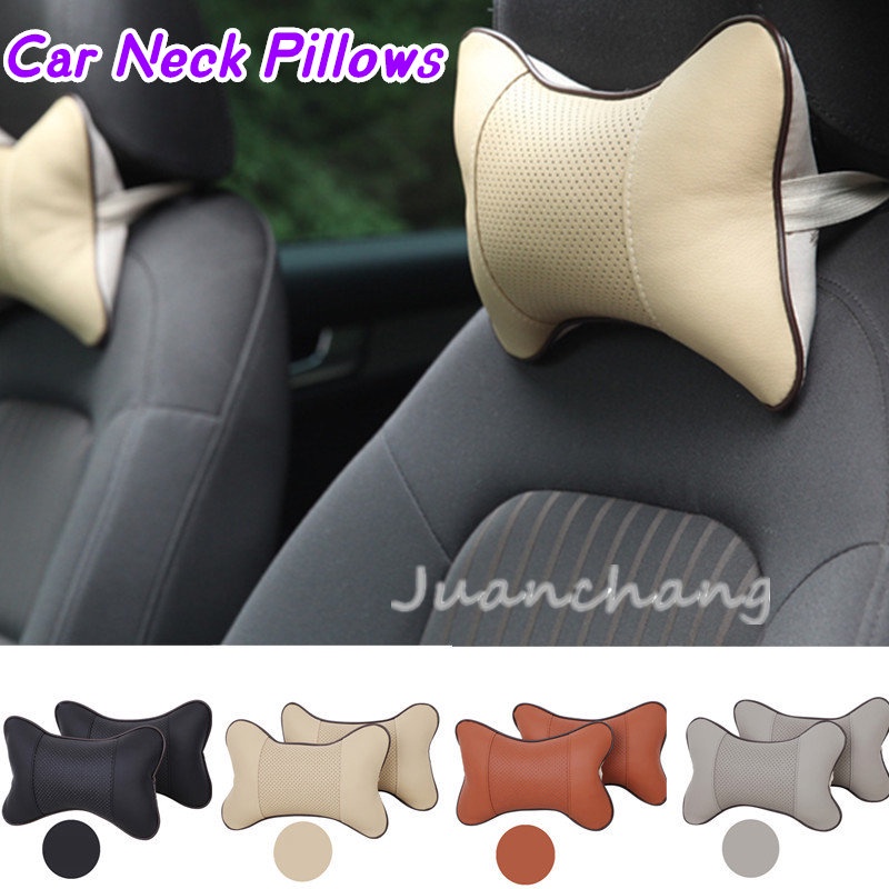 1pc Bantal Sandaran Kepala / Leher Universal Bahan Fiber Untuk Jok Mobil