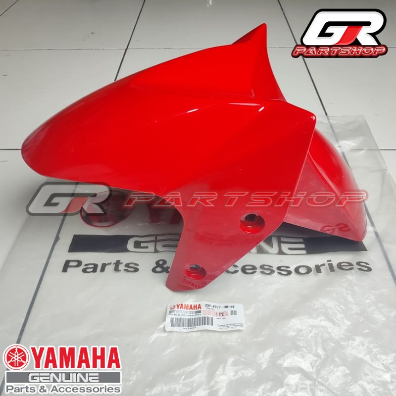 SPAKBOR DEPAN MERAH FERRARI 2DP-PE NMAX OLD ORIGINAL YAMAHA SLEBOR ORI YGP MERAH CABE