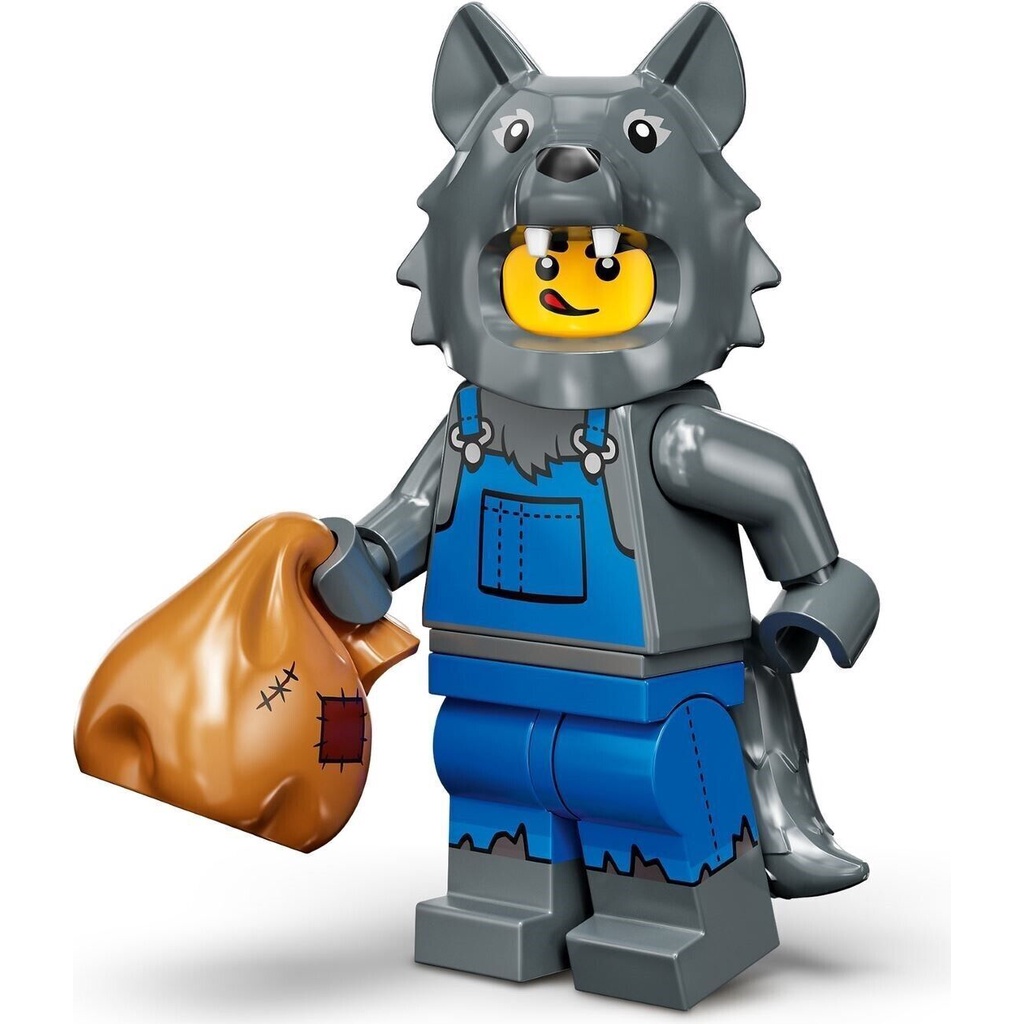 LEGO Minifigures 71034 Series 23 - Wolf Costume Minifigure Seri No 8 Collectible Limited Edition Kid