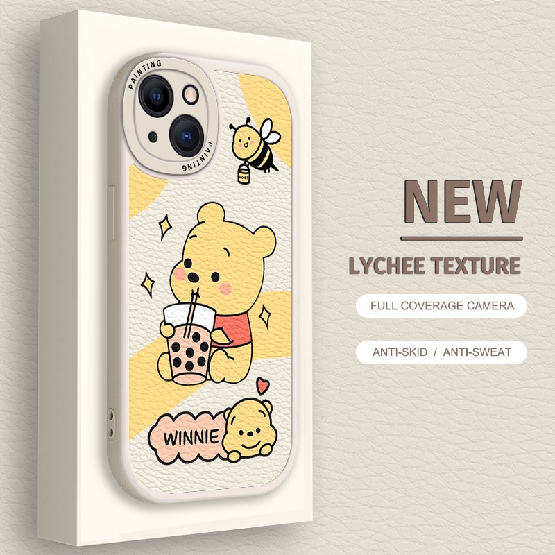 Soft Case Motif Winnie Untuk iPhone 6 / 7 / 8 Plus / X / XR / Xs Max 14 / 13 / 12 / 11 Pro Max