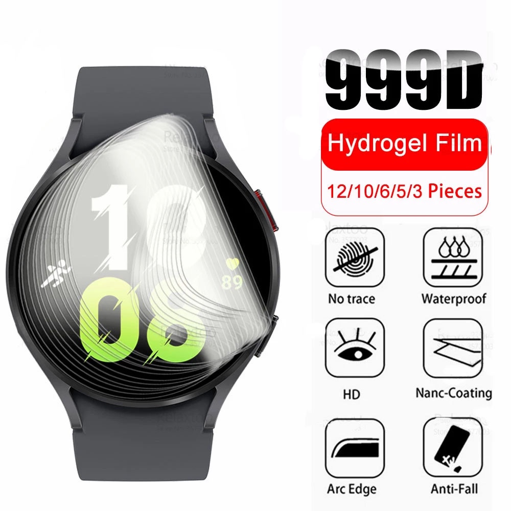 1pc Film Hydrogel Pelindung Layar Anti Gores 40mm 44mm Untuk Samsung Galaxy Watch 5