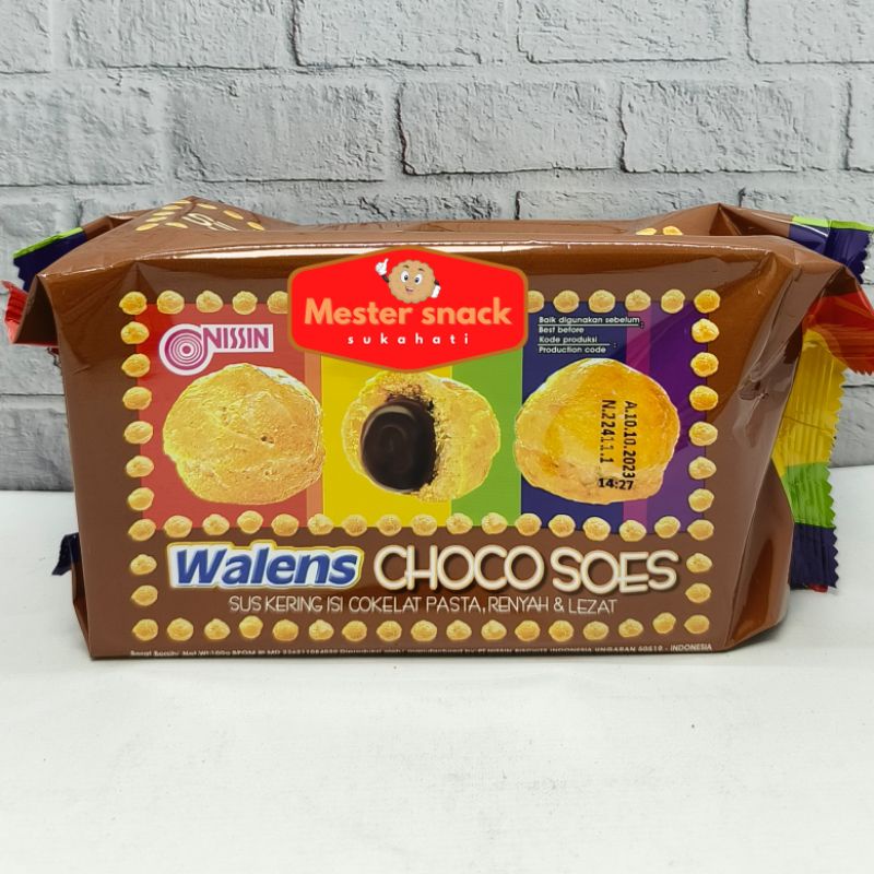 Nissin Walens Soes 100 gram | Sus Cokelat | Sus Keju | Sus Blueberry