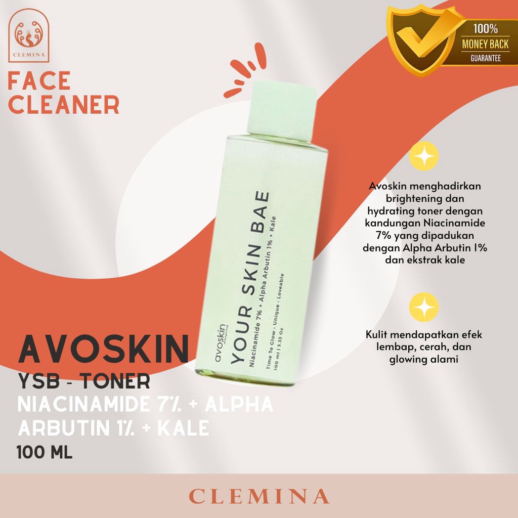 Jual Avoskin Your Skin Bae YSB Toner Niacinamide 7% + Alpha Arbutin 1% ...