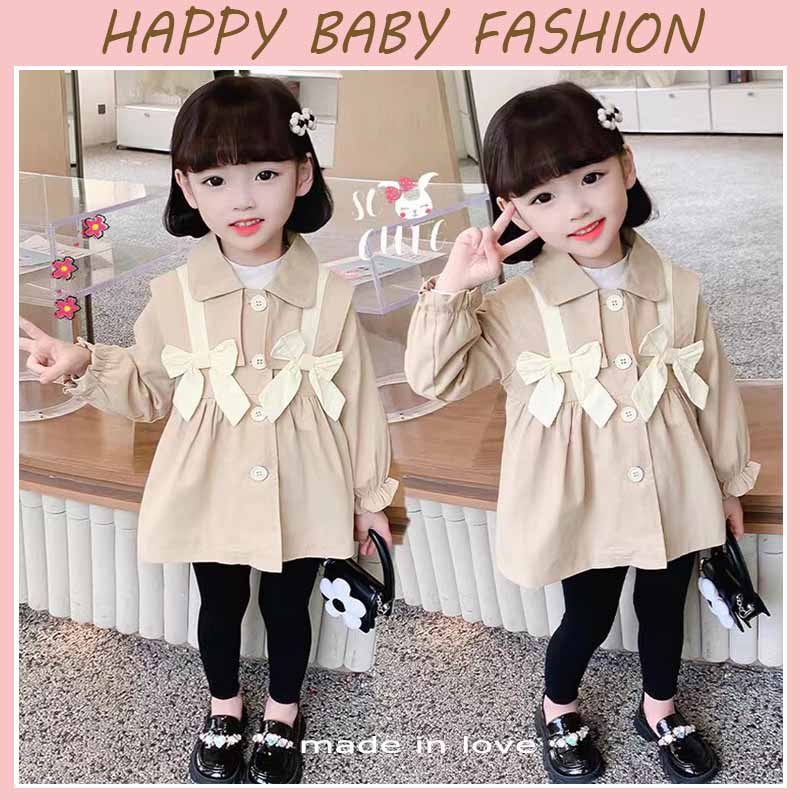 【Happy Baby】0-8Tahun WT-10 Mantel Kancinfg Style Pita anak perempuan Wortel Katun fashion anak