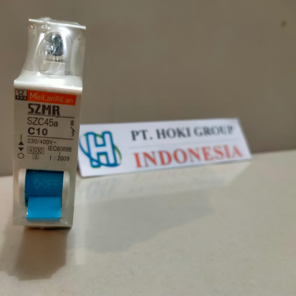 MCB SZMR 1 Phase 10 Ampere / MCB SZMR MeiLanRiLan SCZ45a C10 230/400V