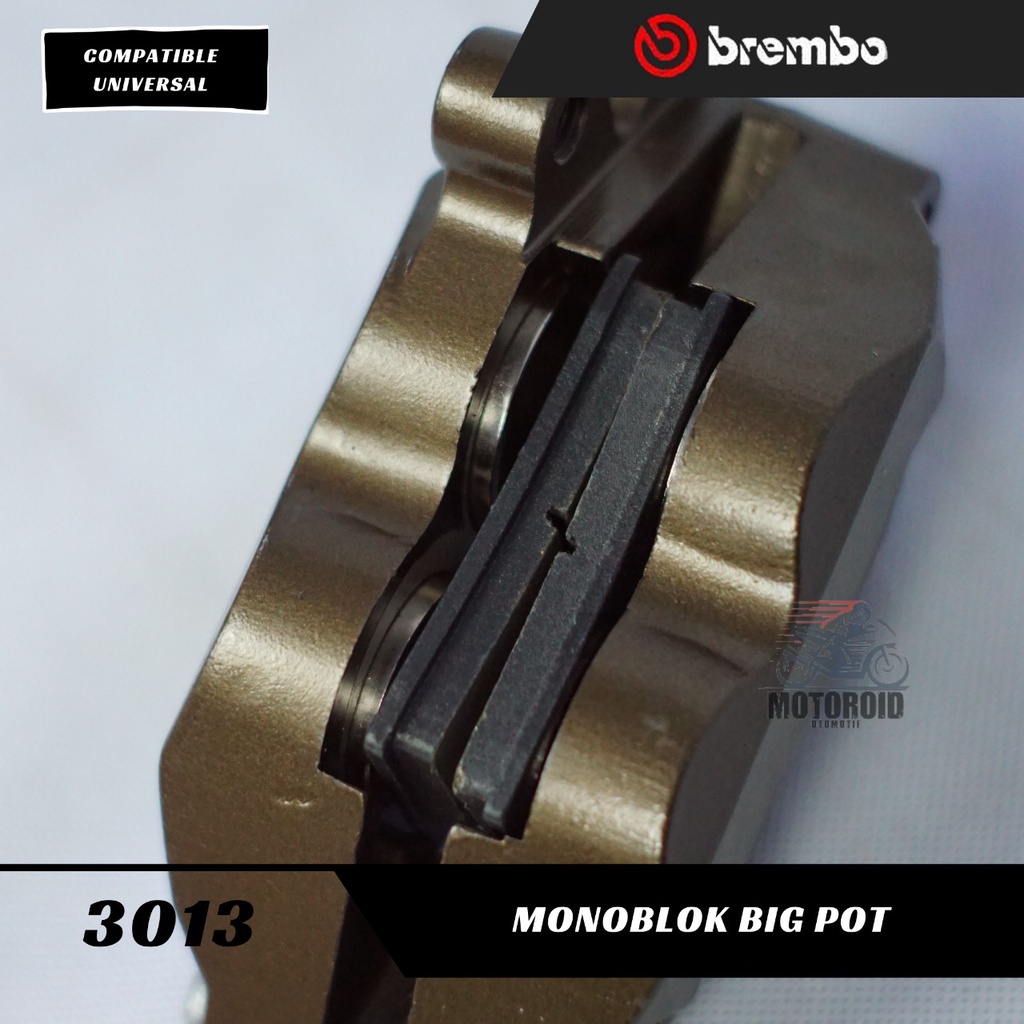 Kaliper Brcmbo 4Piston MONOBLOK Caliper Big Pot Axial Kanan Babet BREM Universal