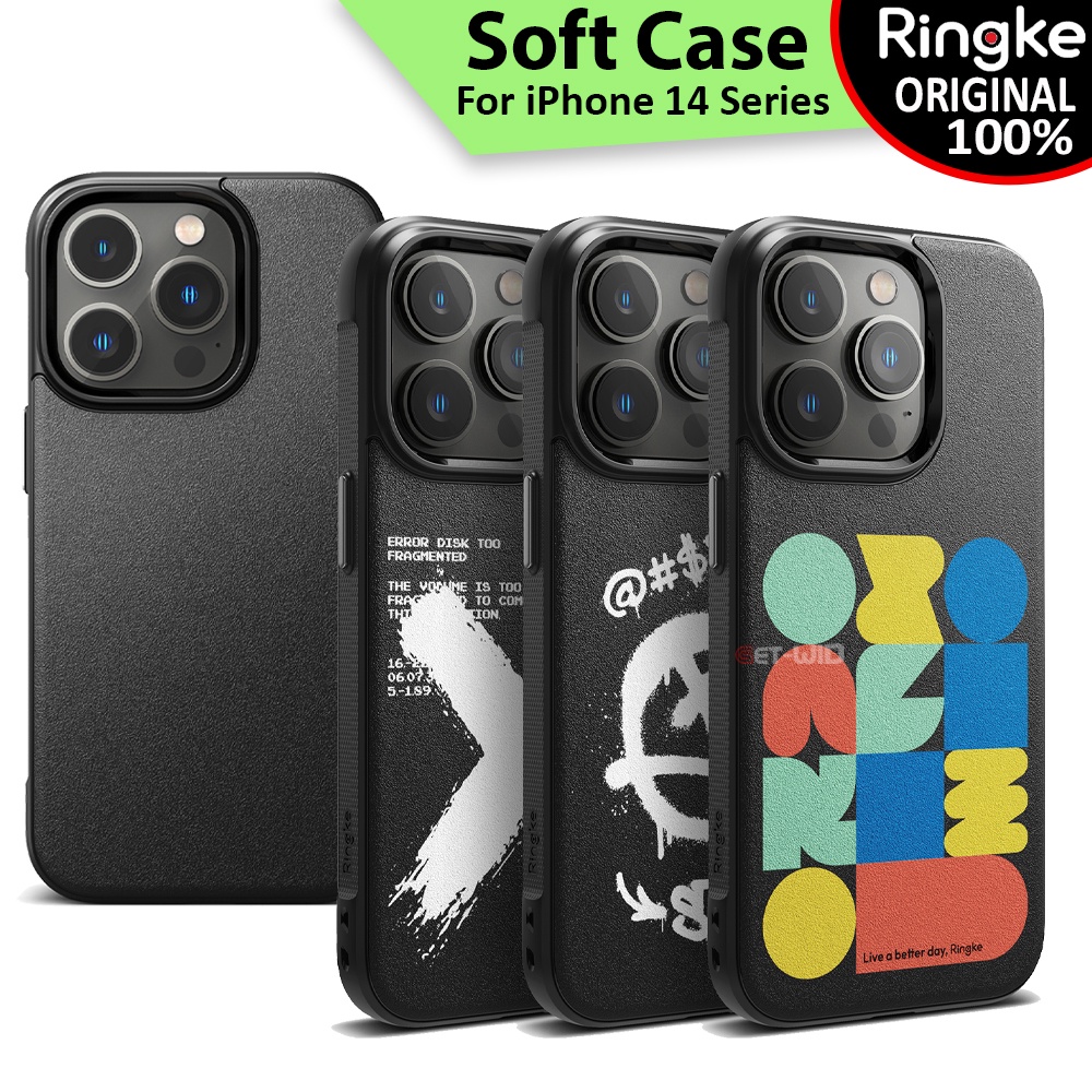 Case iPhone 14 13 Pro Max Plus Mini Ringke Onyx Soft Casing Original