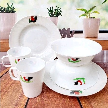 promo set ayam jago. 2.piring 2.mangkok 2.gelas