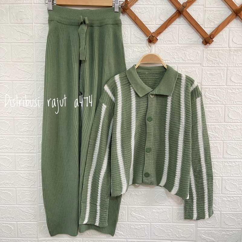 ONESET SETELAN KULOT CARDY NAGOYA