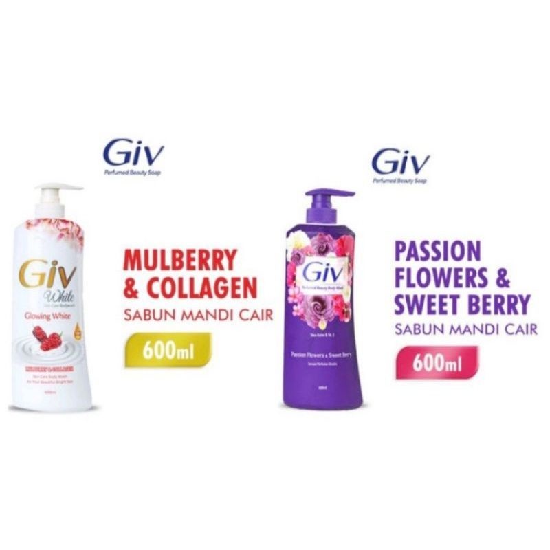 Sabun Mandi cair Giv botol pump 600ml / sabun giv cair refill 450ml