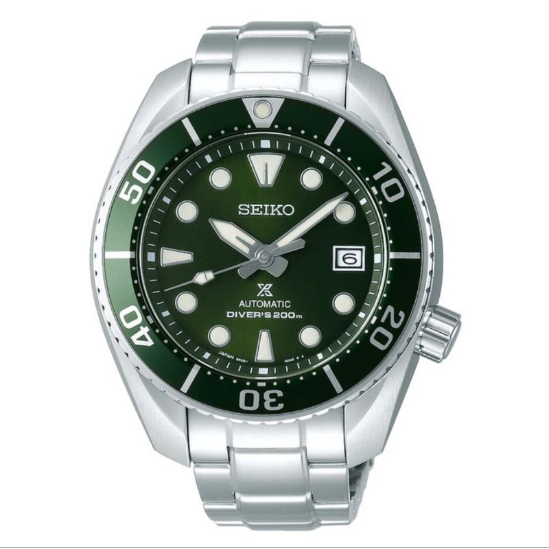 jam tangan pria original SEIKO GREEN SUMO SPB103J1 AUTOMATIC DIVER 200M