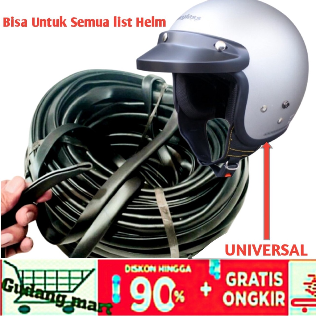 List Karet Helm Cargloss Original Bisa Untuk Semua Helm. Promo Lis Karet Helm Official Cargloss Asli