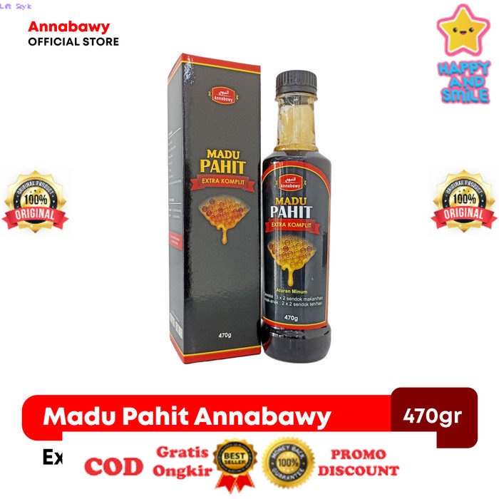 

MADU ASLI ORIGINAL Madu Hitam Pahit Annabawy Extra Komplit 470gr Life Style