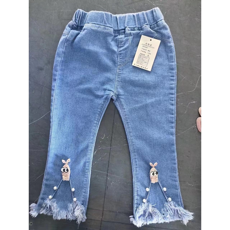 Celana Levis Panjang Import Anak Perempuan/ Jeans Import Anak Cewek Model Rawis Mutiara