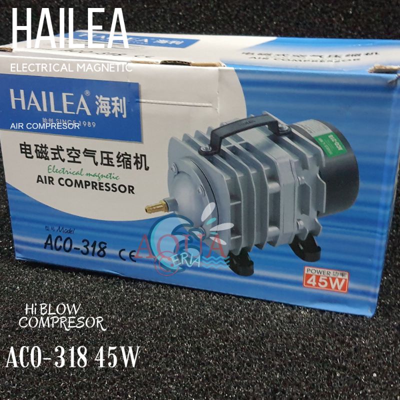 Compresor udara aquarium kolam HAILEA 318  mesin pompa Airator High Preassure Airpump