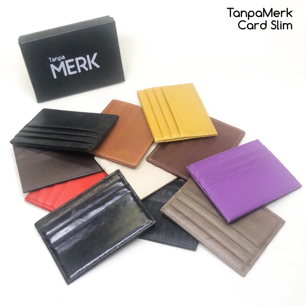 Card holder slim korea super dompet kartu dompet lipat dompet kulit dompet wanita dompet card