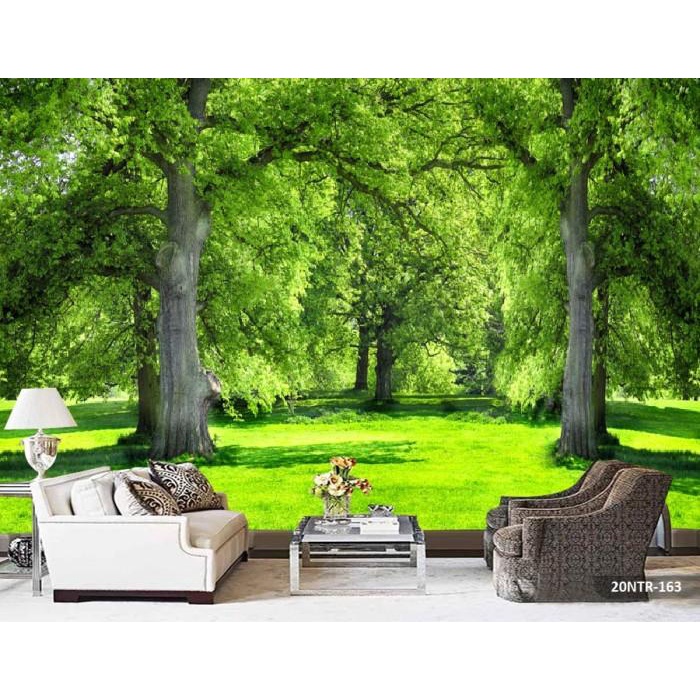 Wallpaper Wallpaper Dinding 3D Custom Murah Berkualitas Gmbr Pemandangan Pohon4