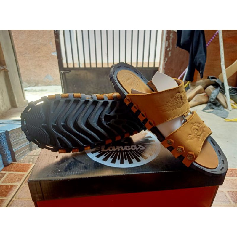 Sandal Casual Kulit asli | Sandal Pria Asli Cibaduyut
