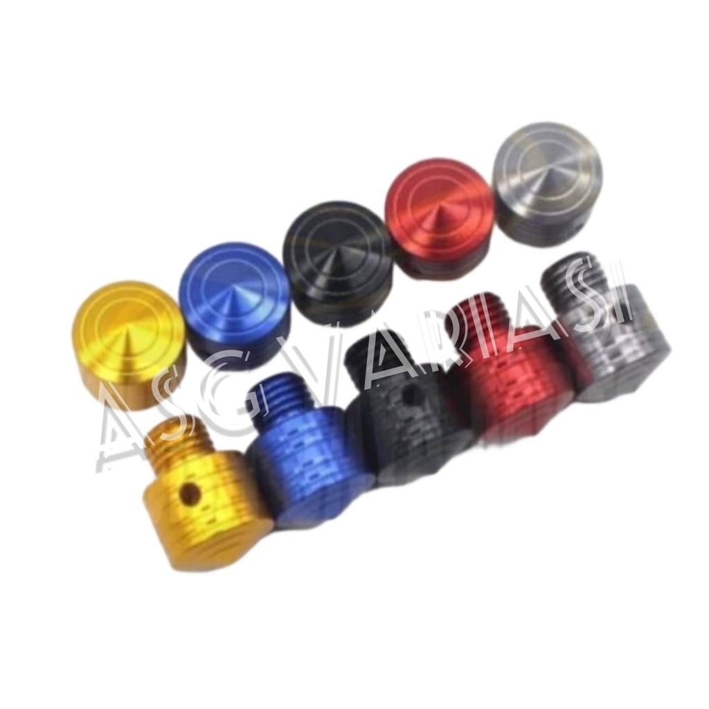 Tutup baut spion variasi motor honda yamaha universal baut lubang spion cnc variasi