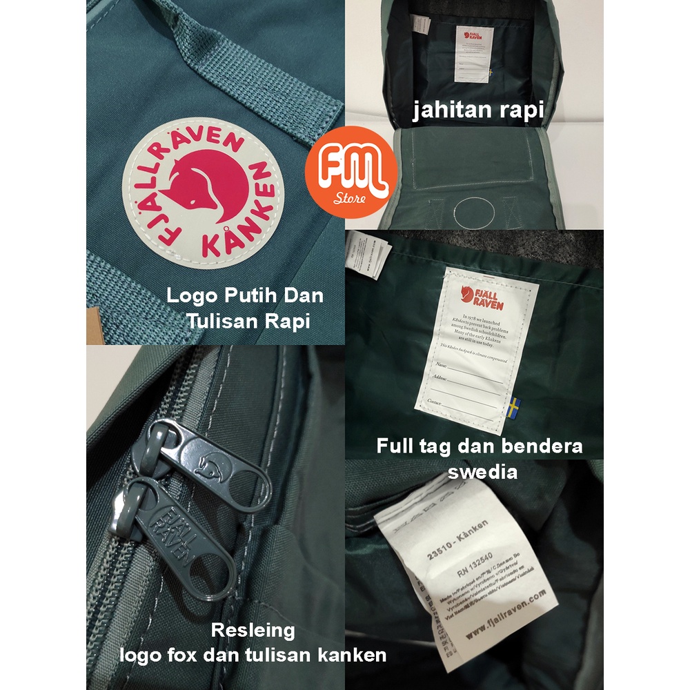 SALE Tas Ransel Kan Ken MEDIUM Polos Simple / Backpack Sekolah Wanita (READY GOSEND)-1