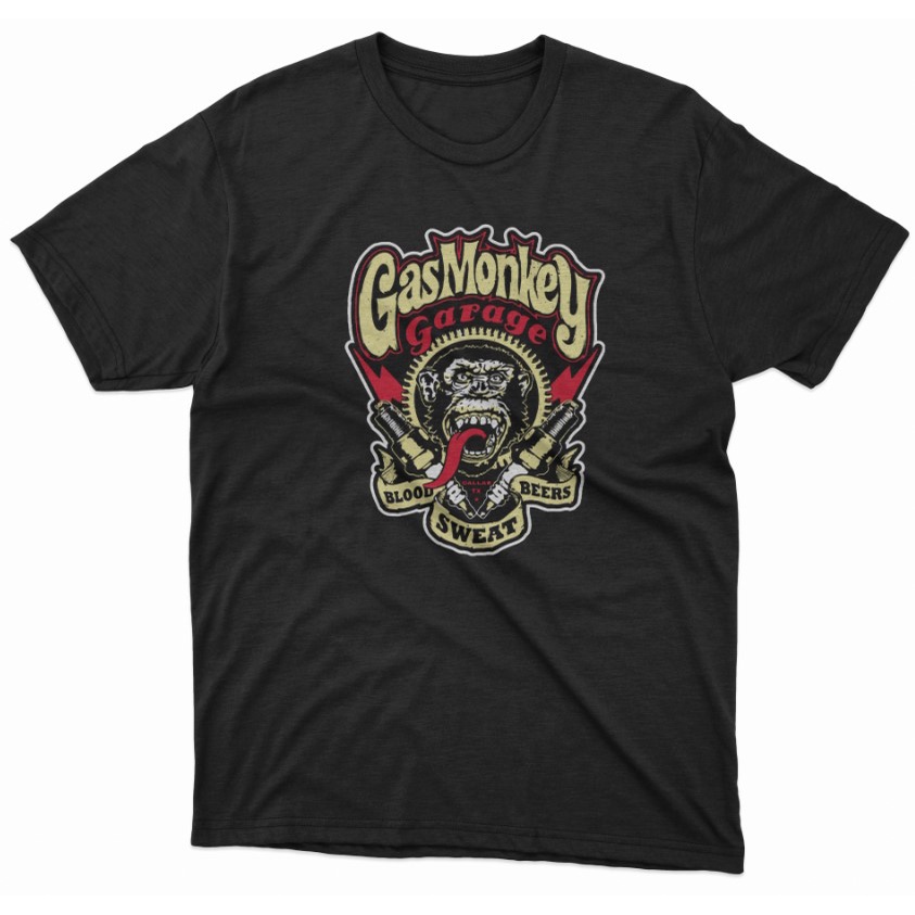 Kaos Gas Monkey Red Logo Transparent