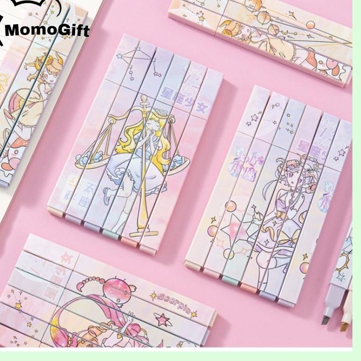 

Diminati Stabilo Highlighter Pen Marker Pen Unik Motif Horoscope - AT10