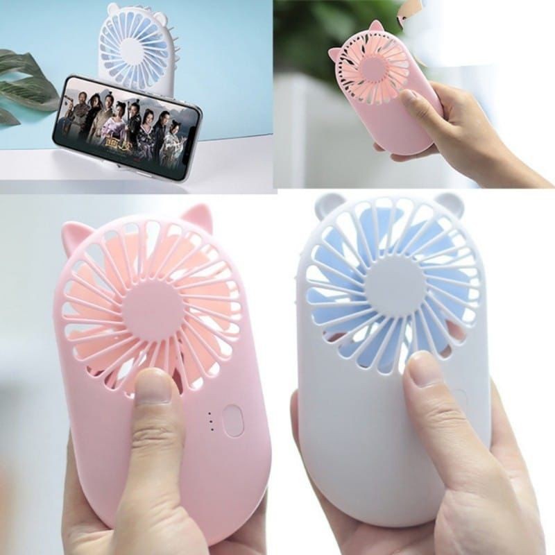 Pocket Fan Kipas Angin Mini Cooling Fan Portable 2in1