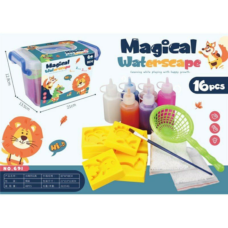 TERLARIS - Mainan Viral Magical Waterscape DIY Edukasi Kreatif Jelly Soap Warna ISI 16PCS // MAINAN Edukasi Kreatif Jelly Soap Warna Viral