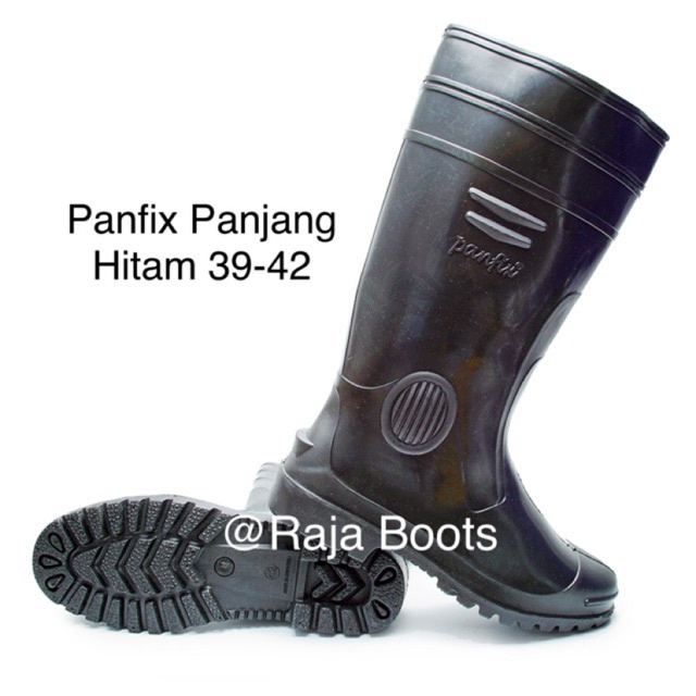 Sepatu Boot Termurah Panfix Boots Panjang Hitam