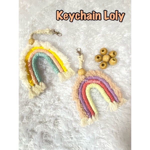 KEYCHAIN LOLY BY THALIABAG // GANTUNGAN TAS // HANDMADE // STRAP BAG MACRAME // TALI TAS