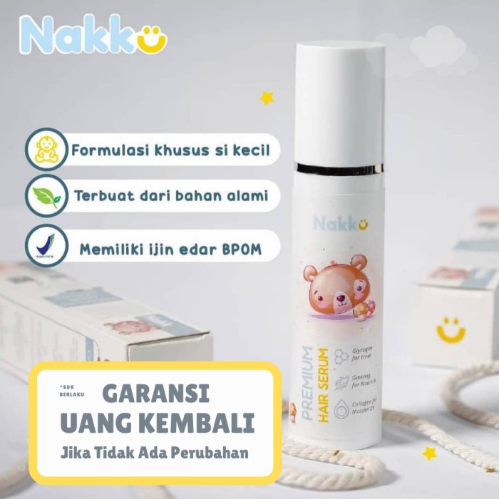 Serum Rambut Nakku Premium Hair Serum Penyubur/Penumbuh Rambut Bayi & Anak