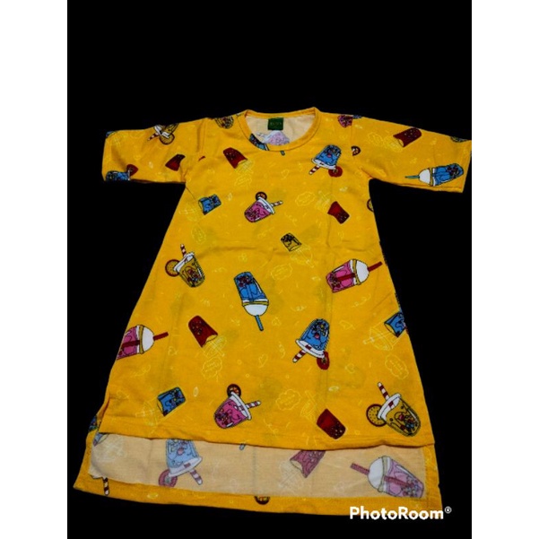 daster/dress anak perempuan boba kecil (2-10) tahun