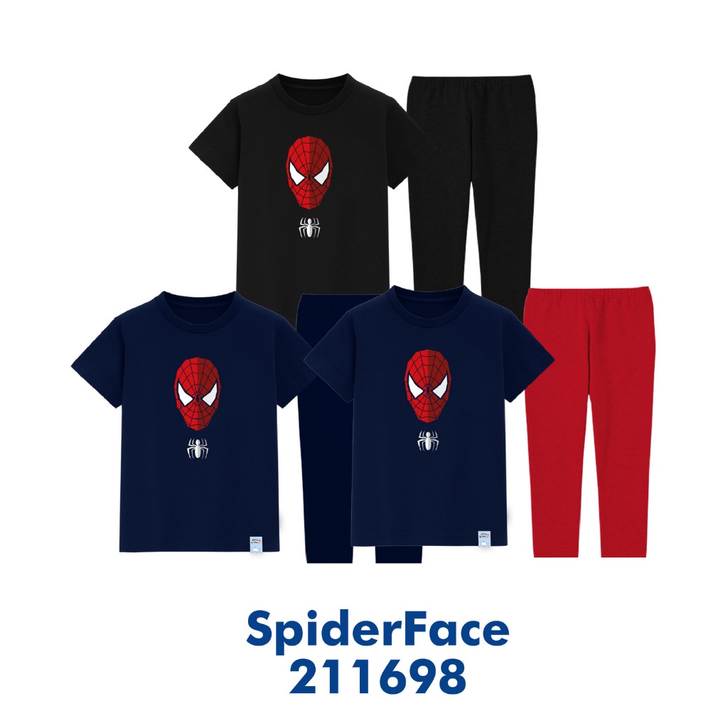 Piyama Anak Tema SuperMarvel Untuk Usia 2-8 Tahun Bahan Cotton Combed 30s