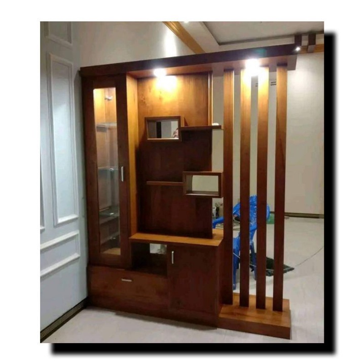 PARTISI PENYEKAT RUANGAN DUA MUKA JATI JEPARA